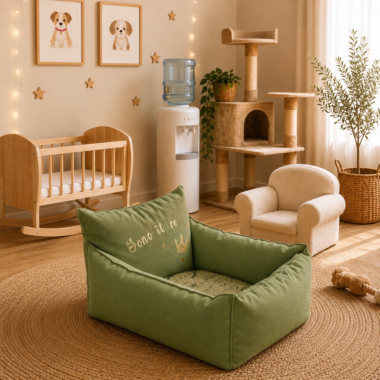 Cuccia Divanetto Artigianale in Cotone per Cani